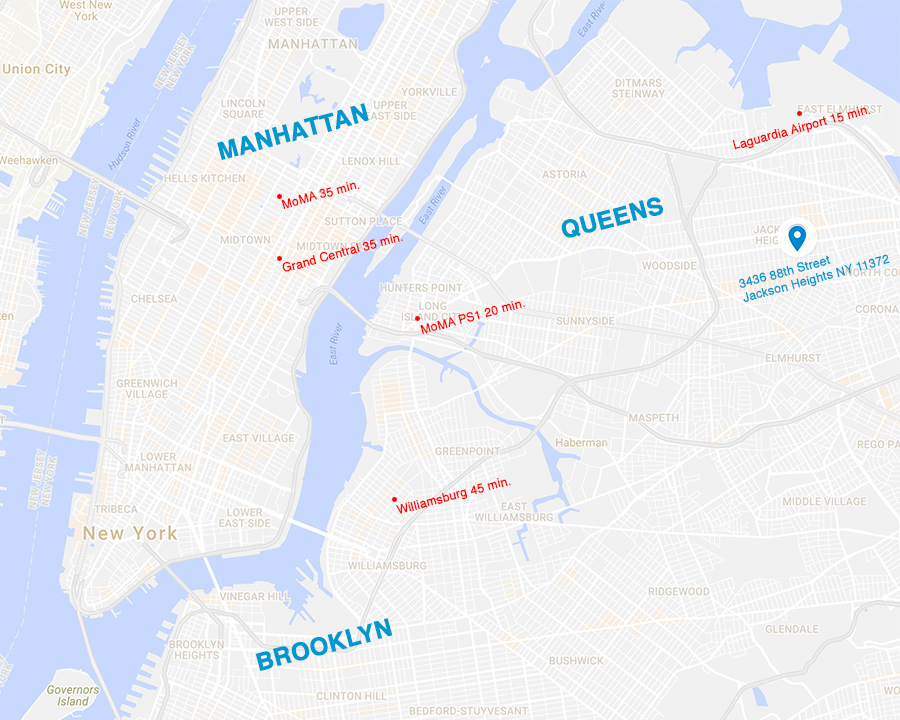 Christian Patterson studio map