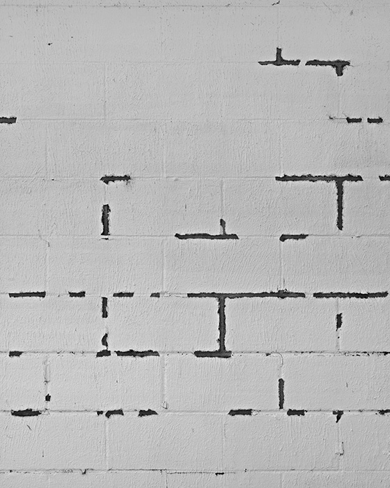 Cinder Block Wall (White)